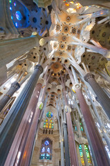 Naklejka premium Sagrada Família in Barcelona, Spain