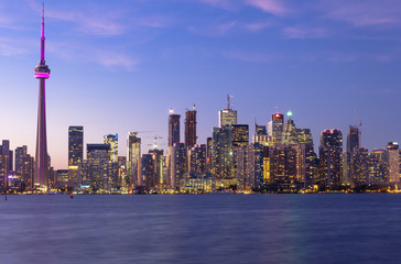 Obraz premium Downtown Toronto at Dusk