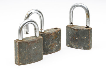 rusty padlock