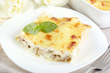 Cannelloni in sauce bechamel