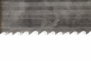 Saw on the white background