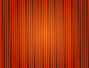 Obraz premium Curtain orange closed with light spots