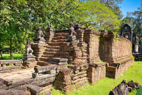 Ruins of Preah Khan Temple, Cambodia.
