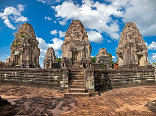 Eastern Mebon temple in Angkor wat complex, Cambodia.