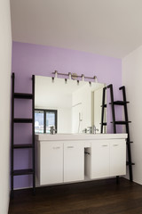 beautiful interior of a new apartment, bathroom