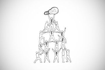 Composite image of white background with vignette