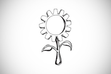 Composite image of white background with vignette