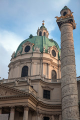 Fototapeta na wymiar St Karl's Church, Vienna