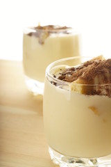 Tiramisu in glasses
