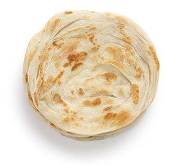 plain paratha, multi layered indian flat bread