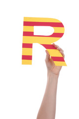 Person Holding R