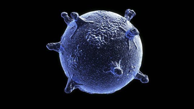 Virus, medicina, batterio, influenza LOOP CON ALPHA CHANNEL