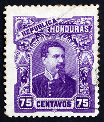 Postage stamp Honduras 1891 President Luis Bogran