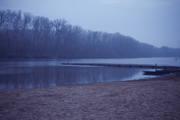 part of the river, mirror reflection