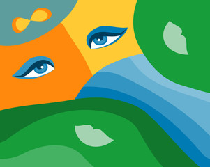 Nature abstract representation