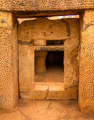 Door from Mnajdra temple in the Malta