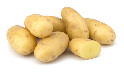 Potatoes isolated on white background