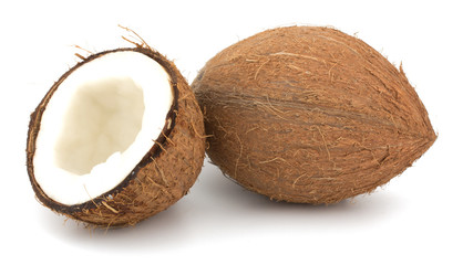 Coconuts isolated on white background