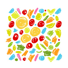 Abstract painted pattern for your design