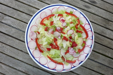 Italienischer Salat mit Radieschen