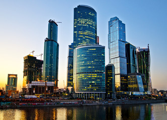 Fototapeta na wymiar Moscow City. Moscow, Russia.