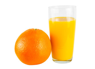Orange juice and fruit