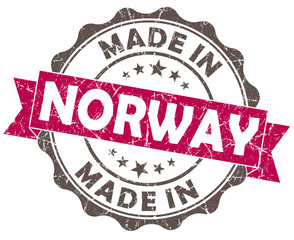 Obraz premium made in NORWAY pink grunge seal on white