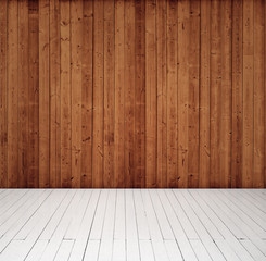 wood wall and floor