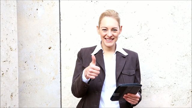 gesch&auml;ftsfrau positiv