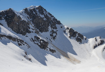 Fototapeta na wymiar Góry w Krasnaja Polana, Soczi, Rosja