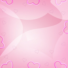Abstract background with hearts