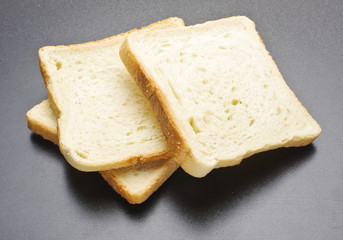 Rusks on the grey background