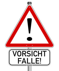 Vorsicht Achtung Gefahr Falle #140121-svg20