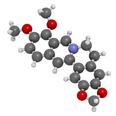Berberine alkaloid molecule. Present in number of plants.
