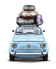 Voiture Italienne sur Fond Blanc