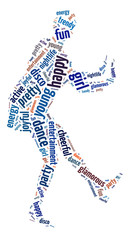 Fototapeta premium Words illustration of the nightlife and clubbing