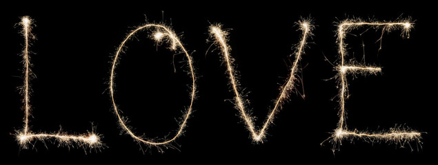 word love from sparkler