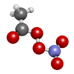 Peroxyacetyl nitrate (PAN) pollutant molecule.