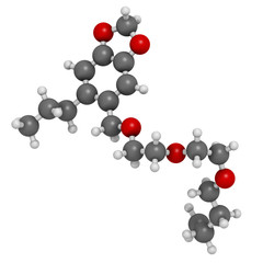 Piperonyl butoxide (PBO) pesticide synergist molecule.