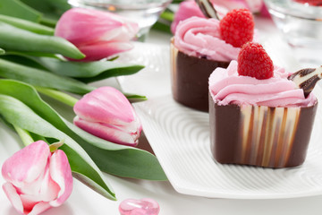 Valentine's Day Heart Shaped Chocolate Cups