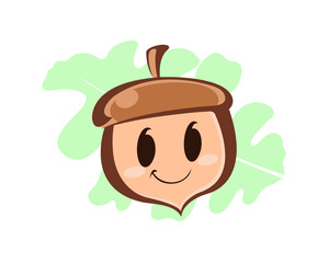 Acorn Cartoon illustration