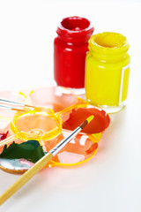 Colours on the white c