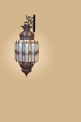 Traditional Arab wall lamp