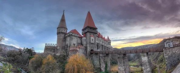 Foto op Canvas Corvin Castle from Hunedoara, Romania © ctrif