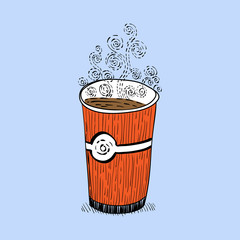 glass of coffee sketches