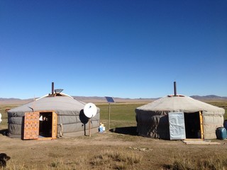 Nomads ger yurt in Mongolia