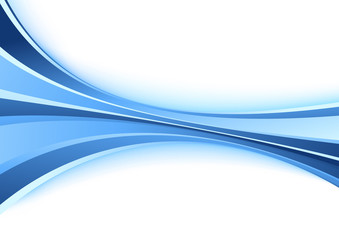 Poster with halftone blue wave