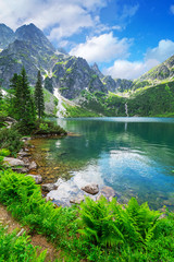 Obrazy na Plexi  Jezioro Oko Morza w Tatrach, Polska