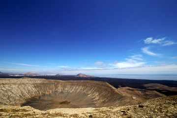 in los volcanes volcanic  lanzarote spain plant f