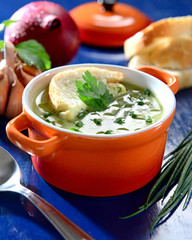 Vegetables soup pot